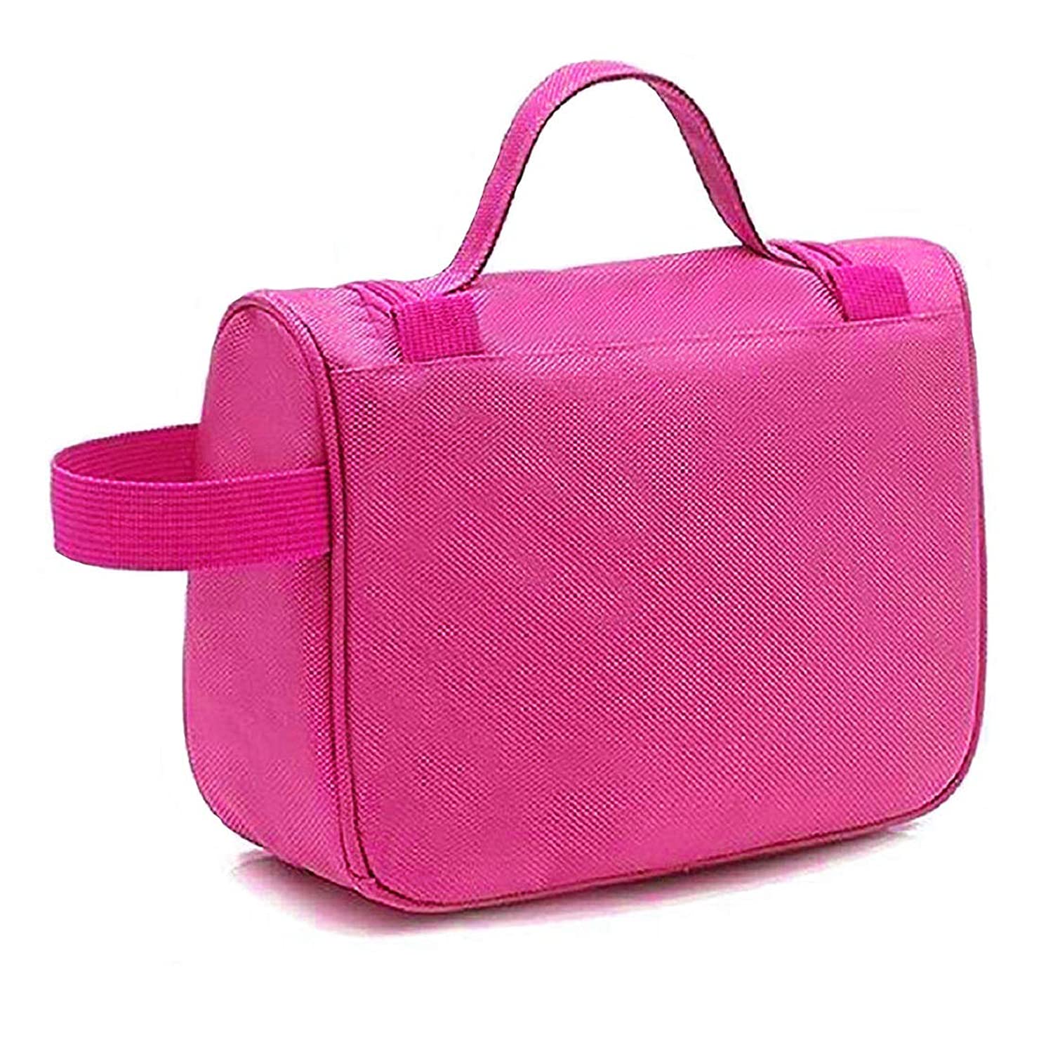 Heart-Shaped Hanging Travel Toiletry Bag for Men & Women - Waterproof Makeup & Cosmetic Organizer - Bathroom & Shower Essentials Bag - Pink Travel Accessories for Camping, Gym & Vacation