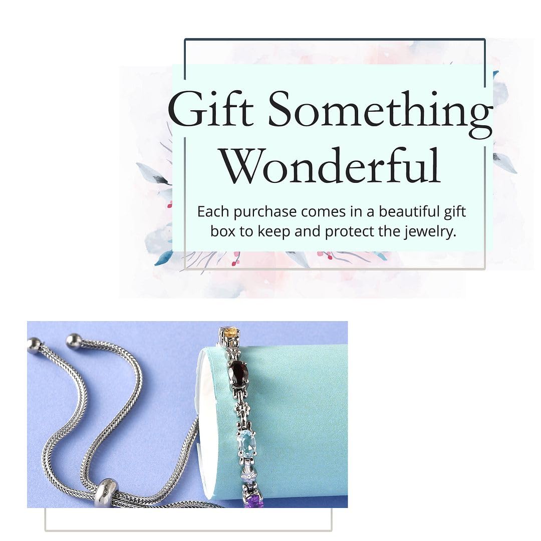 Birthstone Bracelets for Women - Adjustable Charm Bolo Bracelet with Gemstones | Perfect for Engagement, Anniversary, Wedding Promise & Birthday Gifts | Ideal for Everyday Wear, Special Occasions & Thoughtful Present Giving