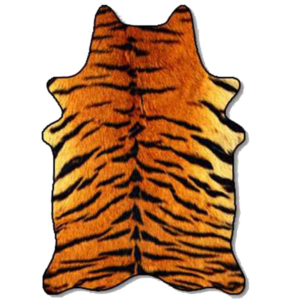 Premium Tiger Print Area Rug 5'x9' - Non-Slip Indoor Outdoor Carpet for Bedroom, Living Room, Kitchen & Home Office | Soft Non-Shedding Floor Mat with Animal Print Design - Perfect for Cozy Home Decor & High Traffic Areas