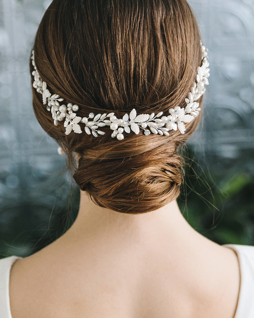 Morgan Pearl Hair Vine - Elegant Bridal Hair Accessory for Weddings, Prom & Special Occasions | Handmade Pearl Headpiece with Crystal Accents
