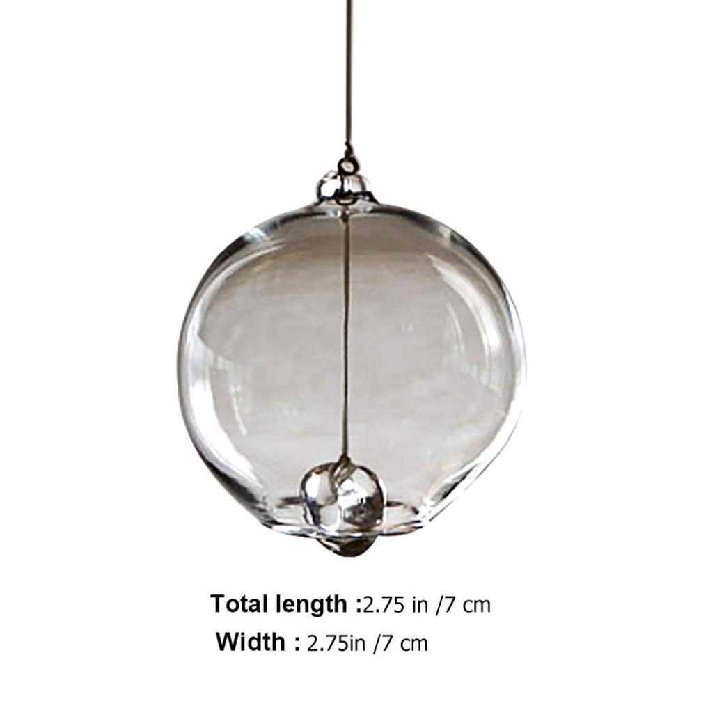 Kesyoo Japanese Glass Wind Chimes - Romantic Hanging Wind Bells for Home & Outdoor Decor, Birthday Gift, Car Ornament | Perfect for Garden, Patio, Porch & Photo Backdrops