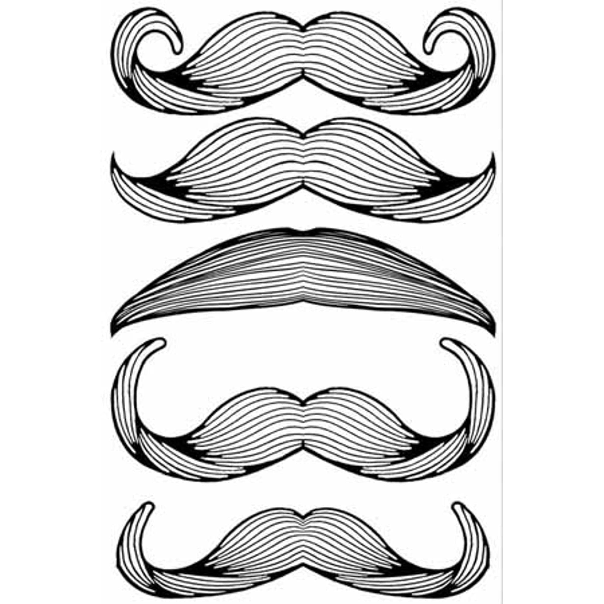 Retro Glow in The Dark Mustache Novelty Party Favors - Fun Costume Accessories for Halloween, Raves & Themed Parties