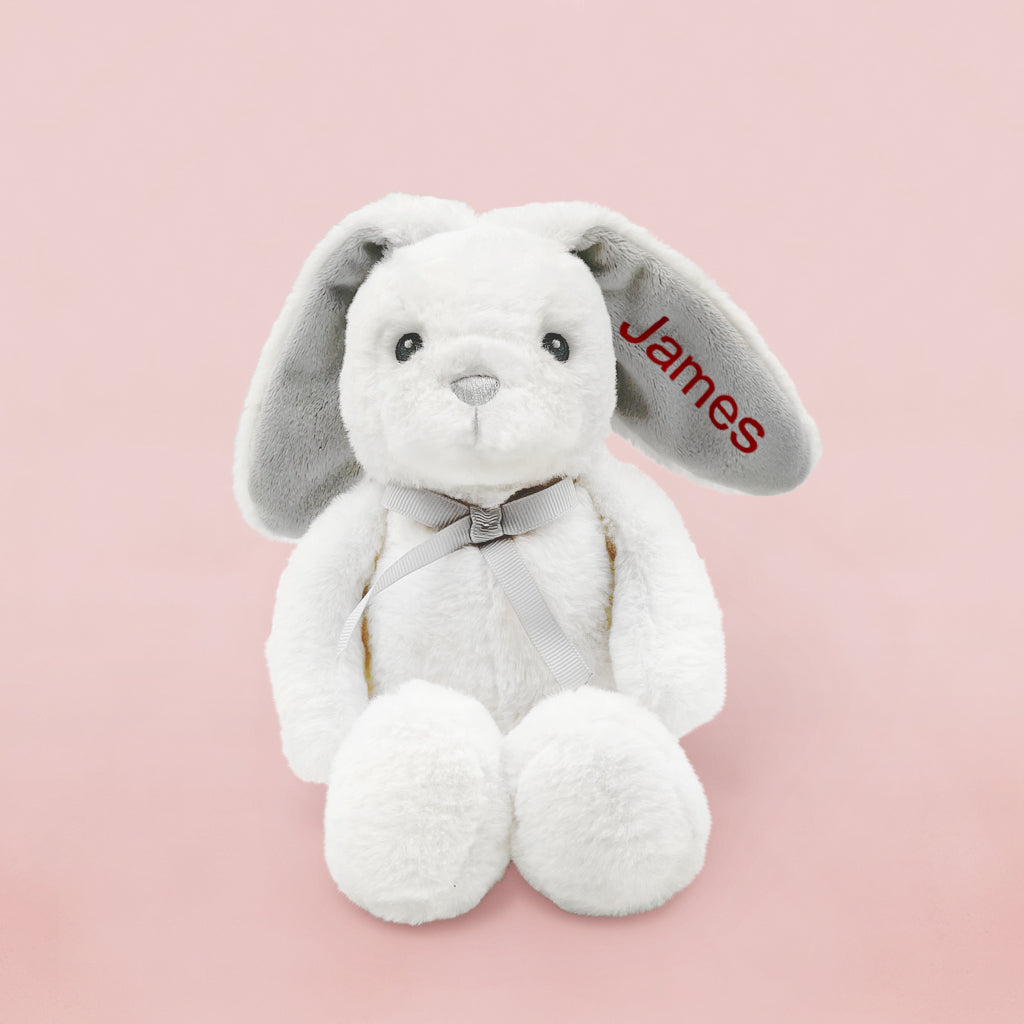 Custom Valentine Bunny with Baby Sock Pops - Perfect Gift for Valentine's Day, Baby Showers & Newborn Celebrations