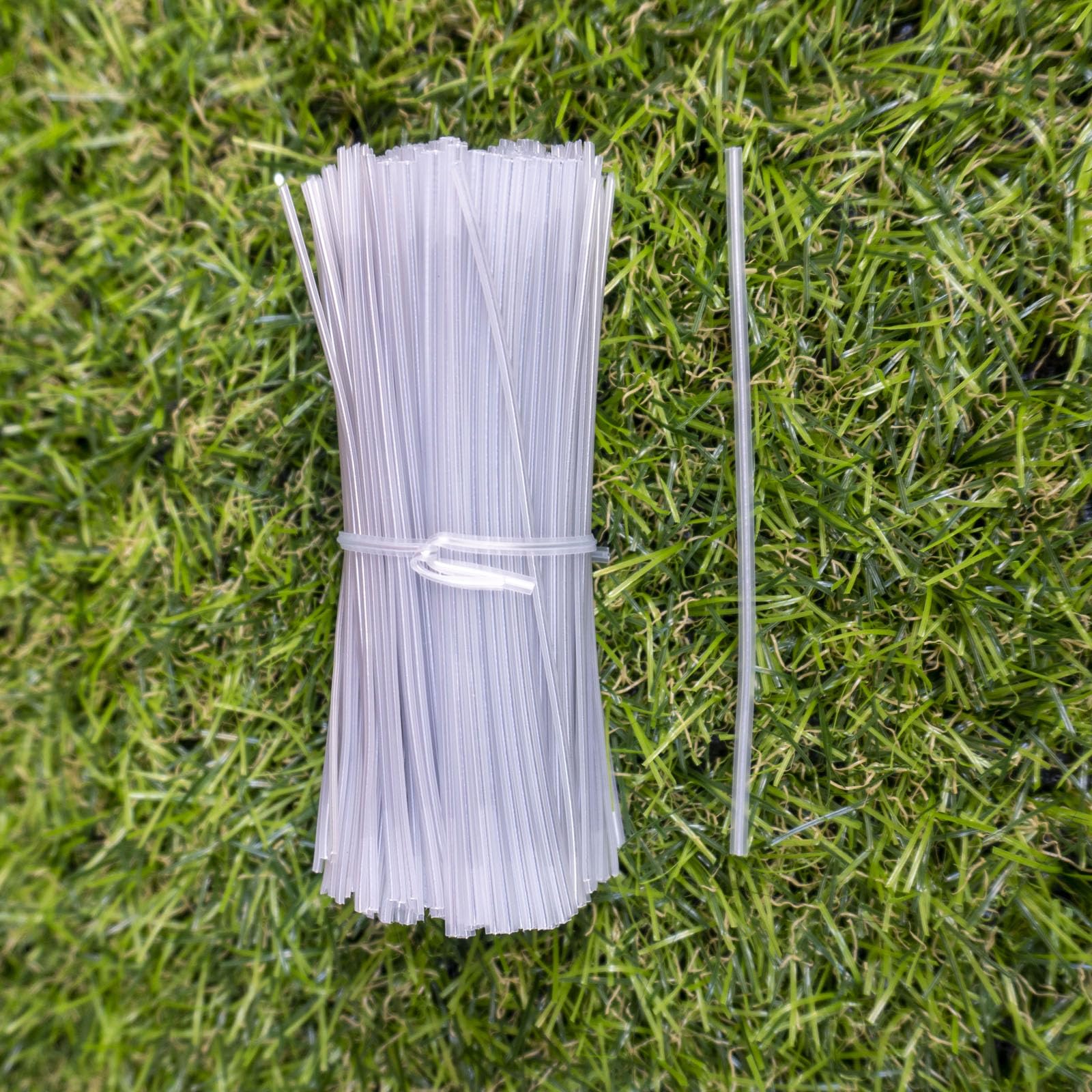 500 Pcs 4-Inch Clear Plastic Twist Ties - Reusable Cable Ties for Organizing, Plant Support & Christmas Decor | 10cm Coated Garbage Bag Ties for Home, Office & Holiday Storage