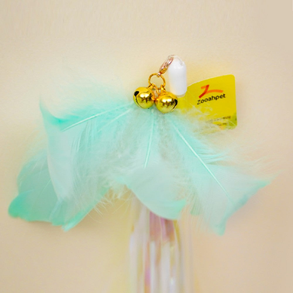 Interactive Cat Teaser Toy with Feathers - Fun Flower Stick for Playful Kittens - Perfect for Indoor Play & Exercise