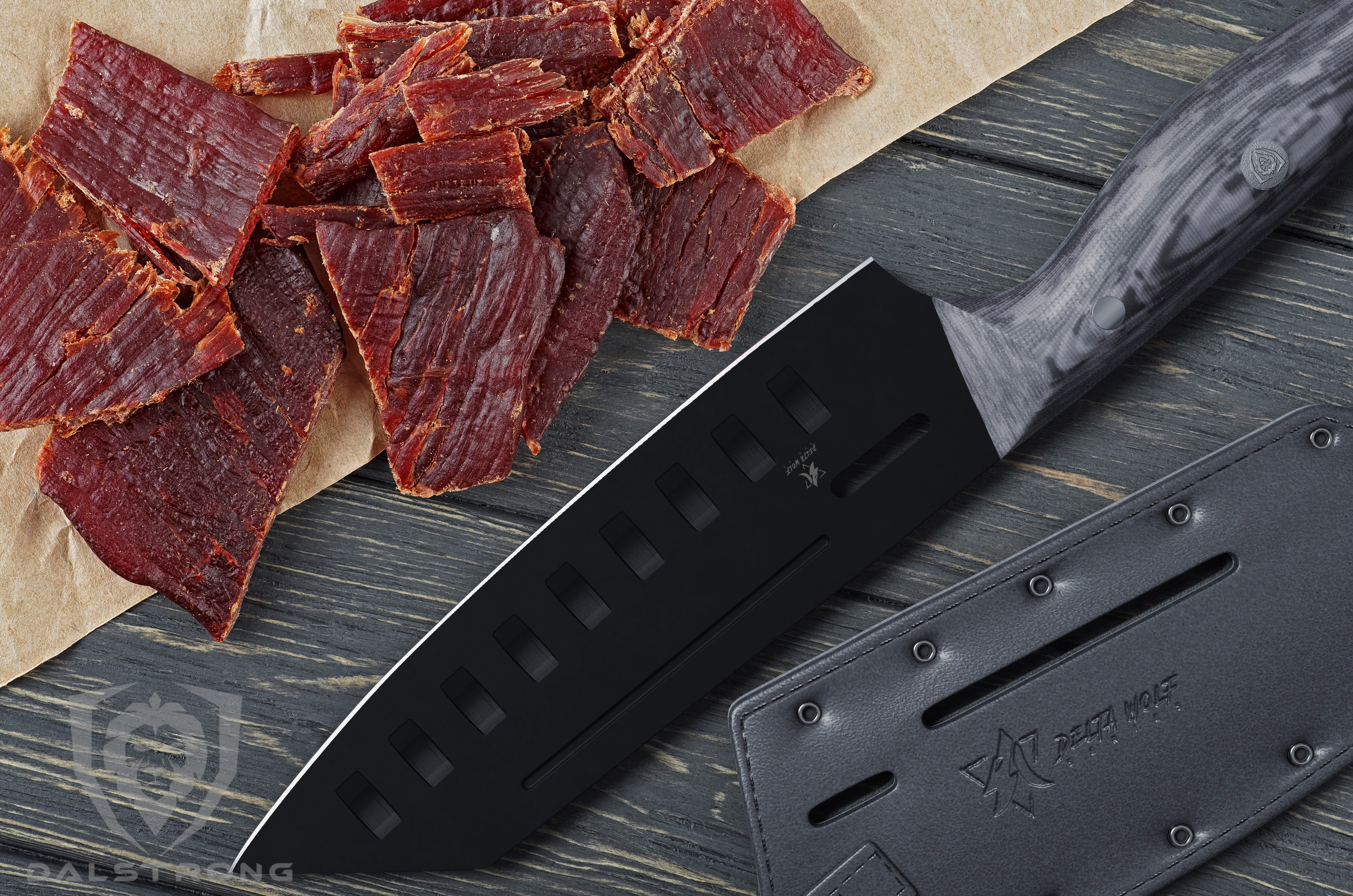 Premium 7-Inch Santoku Knife - Delta Wolf Series by Dalstrong | Ultra-Sharp Japanese Steel Blade for Slicing, Dicing & Chopping | Perfect for Home Chefs & Professional Kitchens