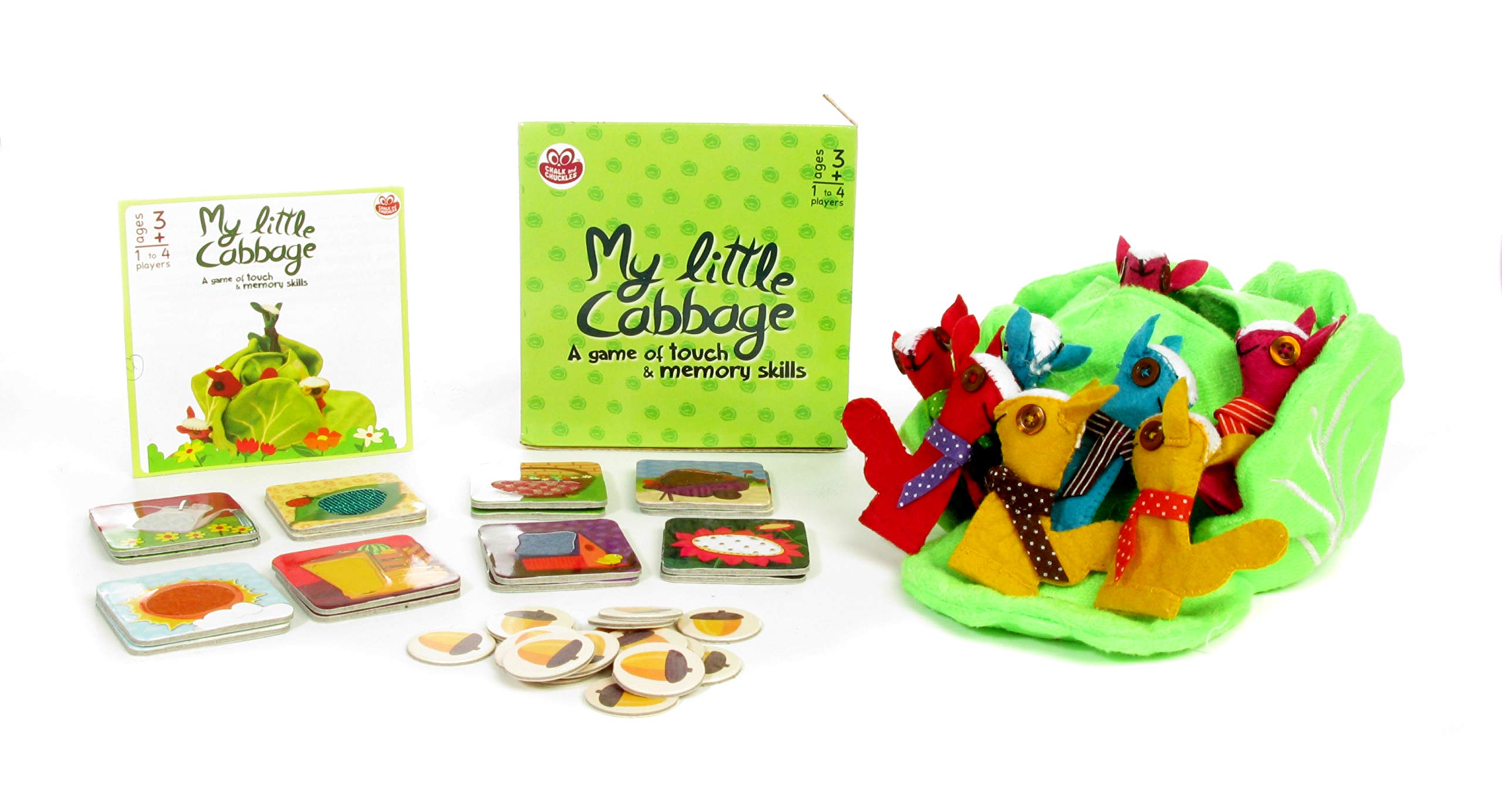 Chalk & Chuckles CCPPL038 My Little Cabbage - Fun Educational Board Game for Kids | Perfect for Family Game Nights & Preschool Learning Activities