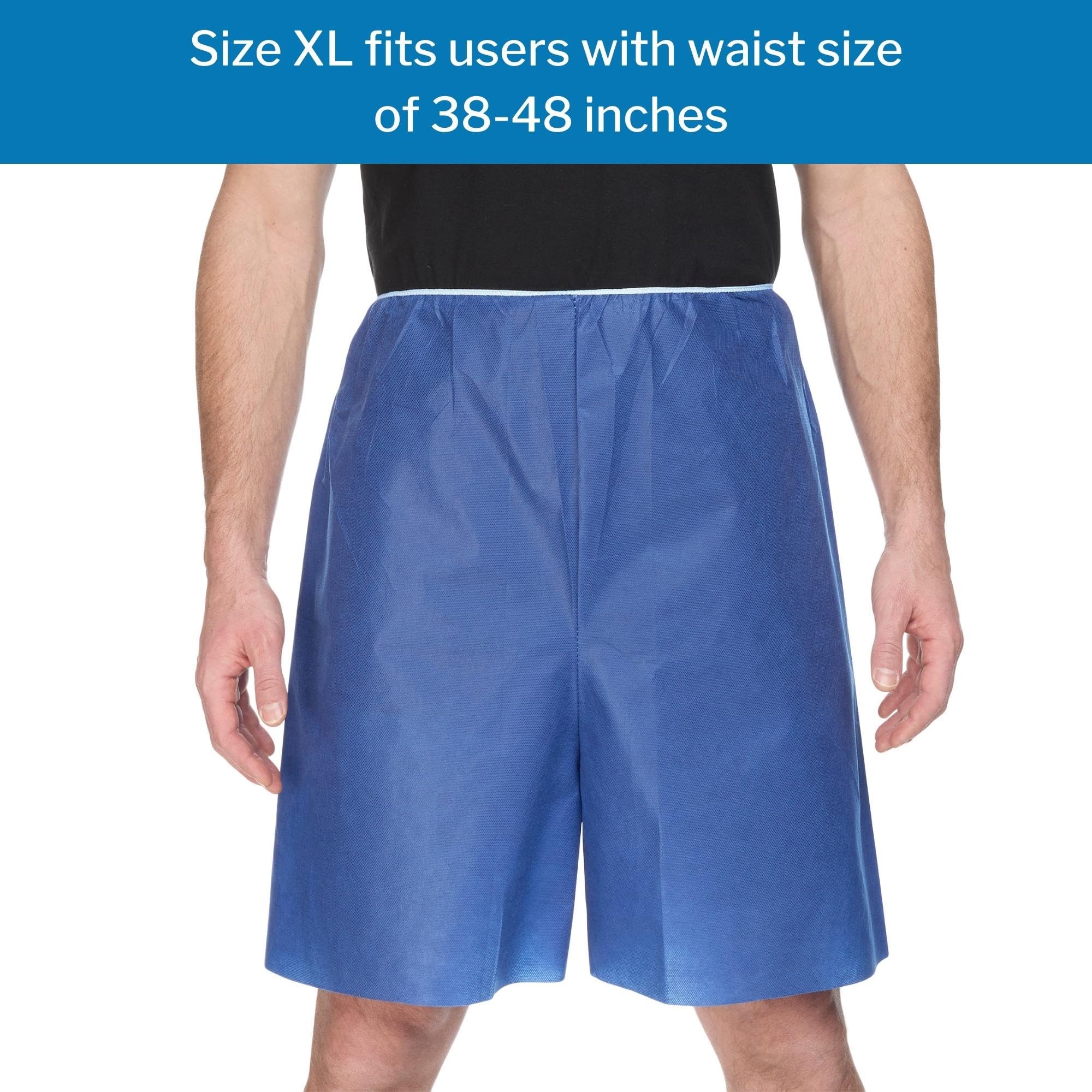 McKesson Disposable Patient Exam Shorts - Non-Woven Material, Elastic Waist (38