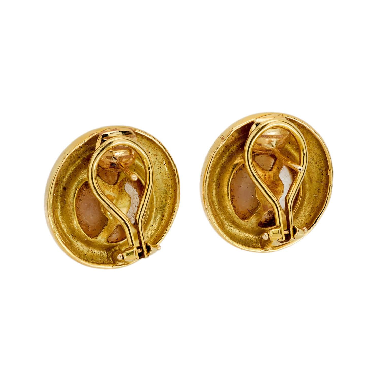 Vintage Tiffany & Co. 18K Gold Pearl Earrings – Elegant Pearl Jewelry for Women, Perfect for Weddings, Parties & Special Occasions