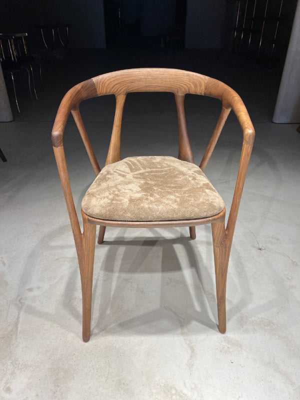 Premium Solid Walnut Dining Chair - Italian Style Luxury Wooden Chair for Home, Restaurant & Office - Elegant & Durable Seating Solution