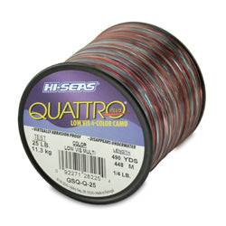 Hi Seas Quattro Monofilament Fishing Line - Premium Strength & Durability for Saltwater & Freshwater Fishing - Perfect for Deep Sea, Surf Casting & Bass Fishing