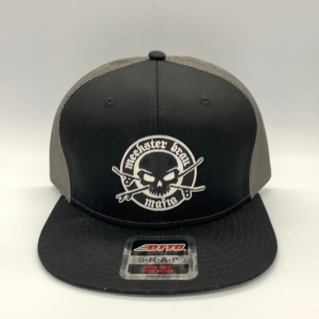 Meekster Brau Surf Skateboard Hat - Black & Gray - Perfect for Surfing, Skateboarding & Outdoor Adventures