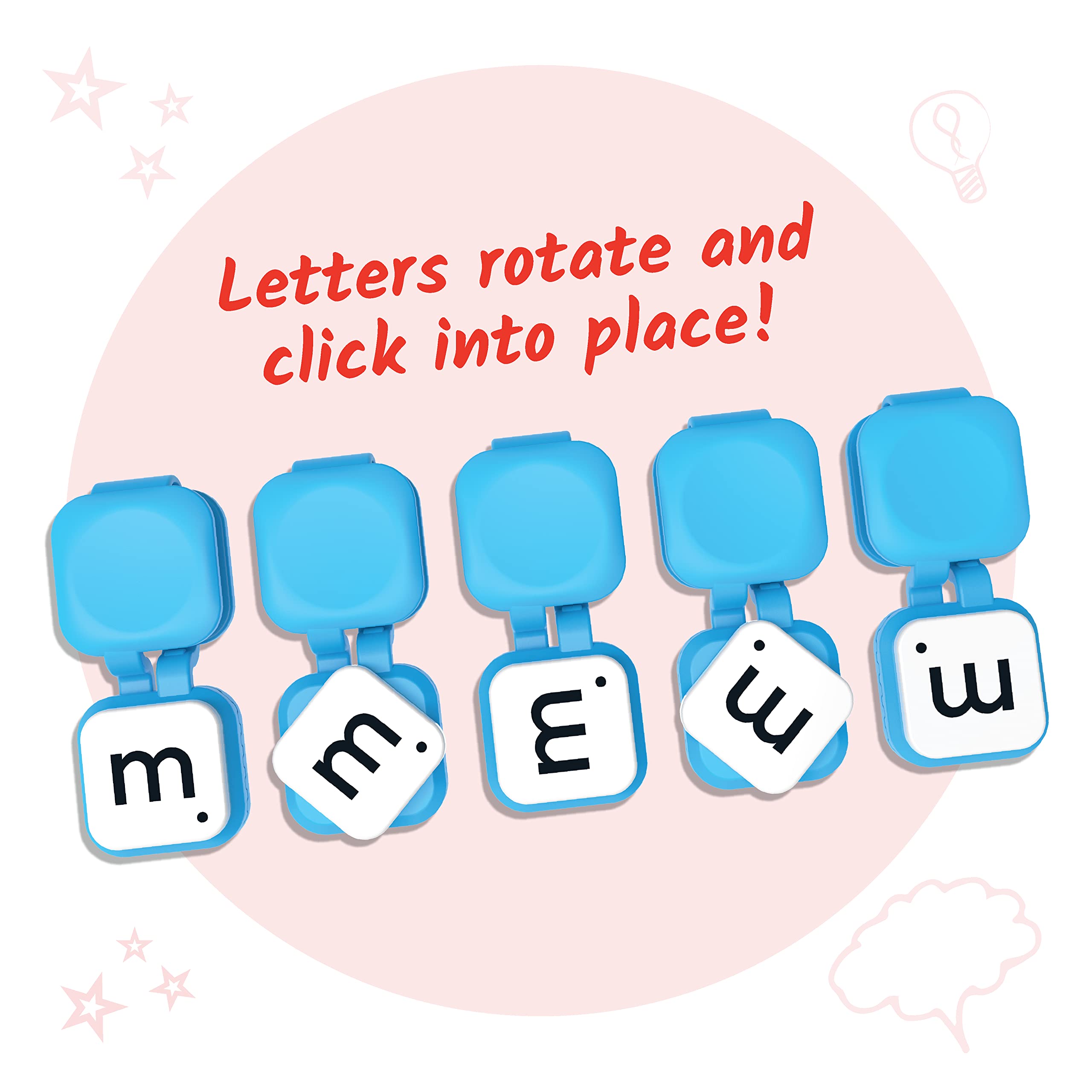 hand2mind Learn My Letters Fine Motor Clips - Alphabet Learning Toys for Toddlers & Preschoolers | Letter Practice, Pincer Grasp Development, Reading Manipulatives | Perfect for Classroom, Homeschool & Early Childhood Education