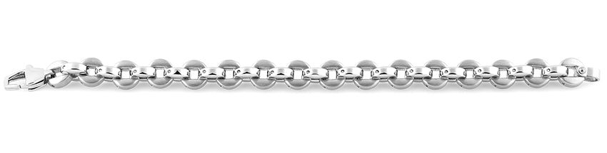 Stainless Steel Round Link Bracelet for Women - Elegant & Durable Jewelry for Everyday Wear, Parties & Special Occasions