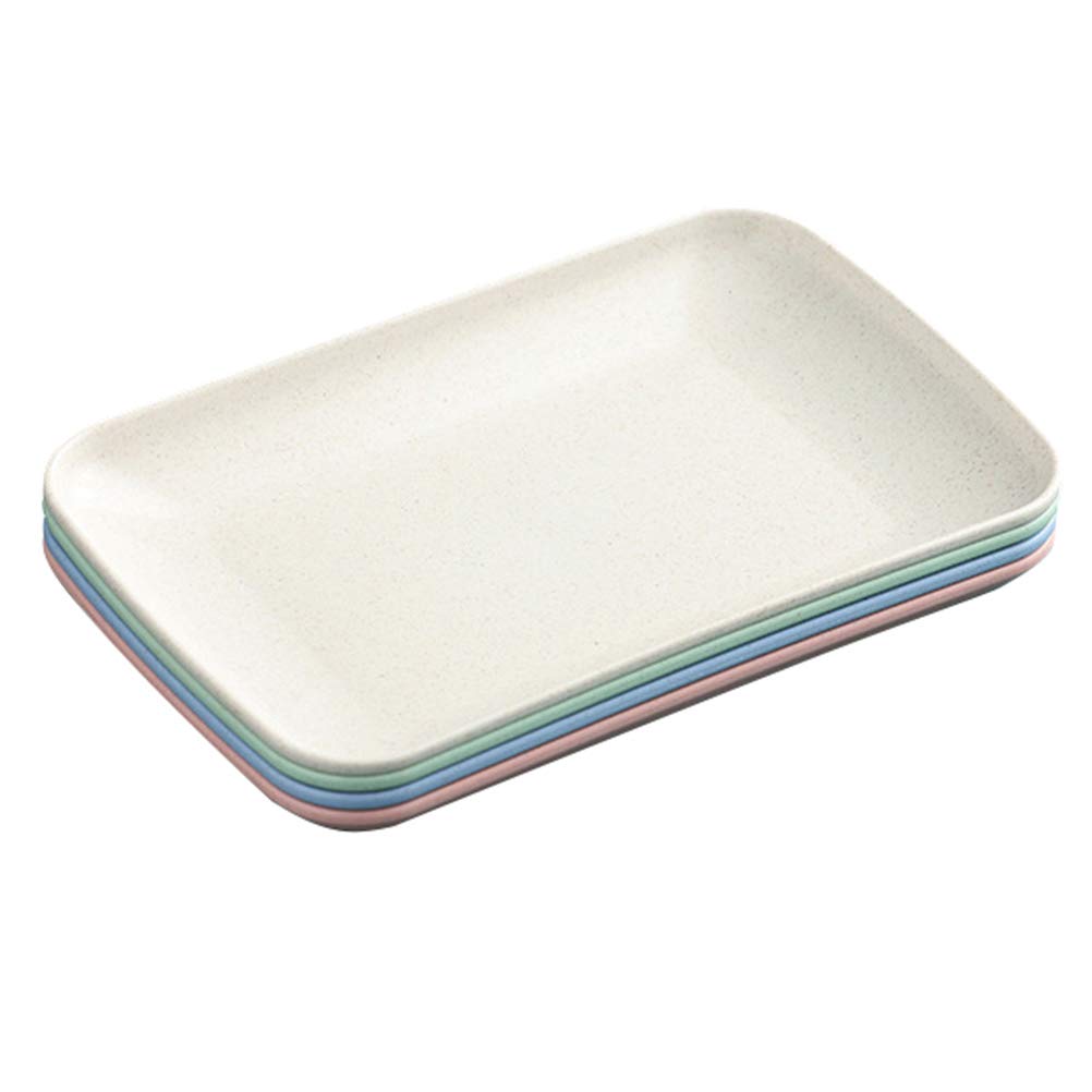 UPKOCH 4-Piece Plastic Fruit-Shaped Appetizer Plates - Creative Snack Serving Trays for Party, Picnic, Kids Birthday & Dessert Display
