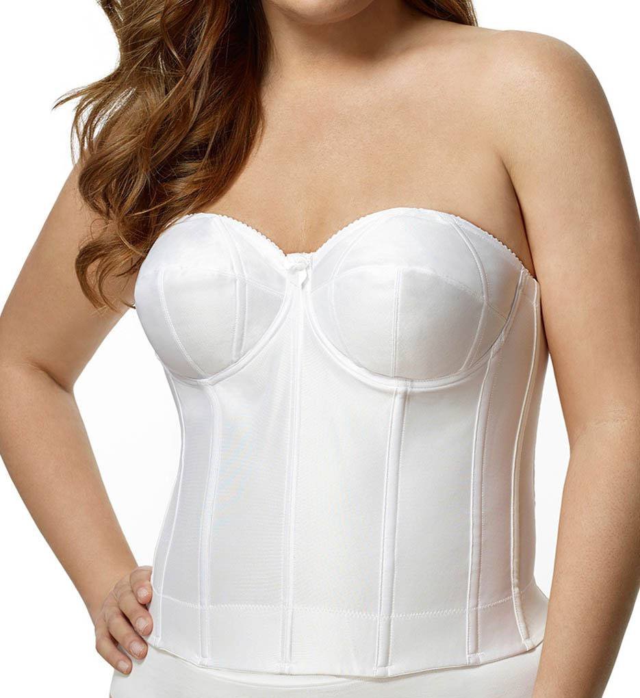 Elila Women's 6421 Strapless Longline Underwire Bra - Full Coverage Support for Evening Gowns, Wedding Dresses & Formal Wear