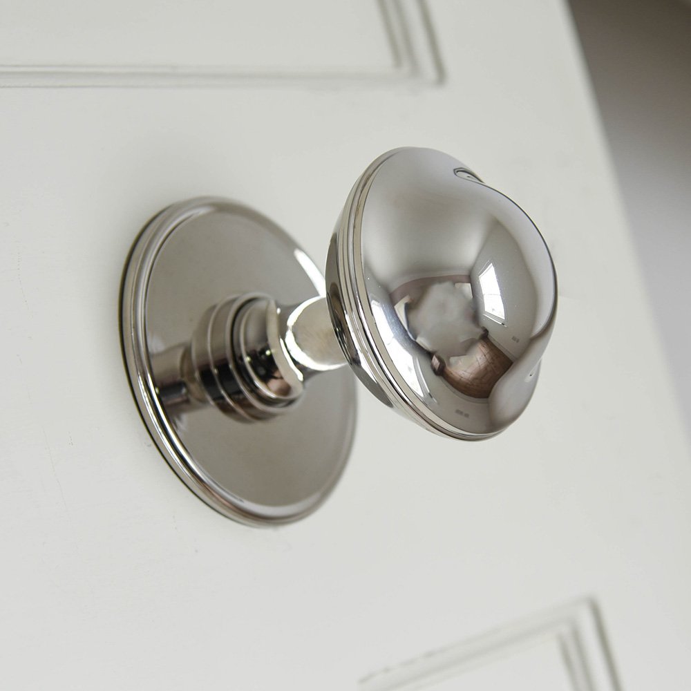 Polished Nickel Large Round Door Pull - Elegant Cabinet & Drawer Handles for Modern Kitchens & Bathrooms | Durable & Stylish Hardware for Home Renovation