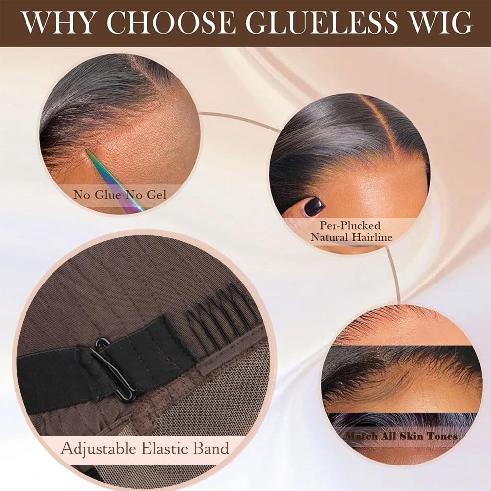 250 Density 13x4 HD Lace Front Human Hair Wig - Pre Plucked Glueless Body Wave Wigs with Bleached Knots | 20 Inch Natural Black Women Frontal Wig for Daily Wear, Parties & Special Occasions