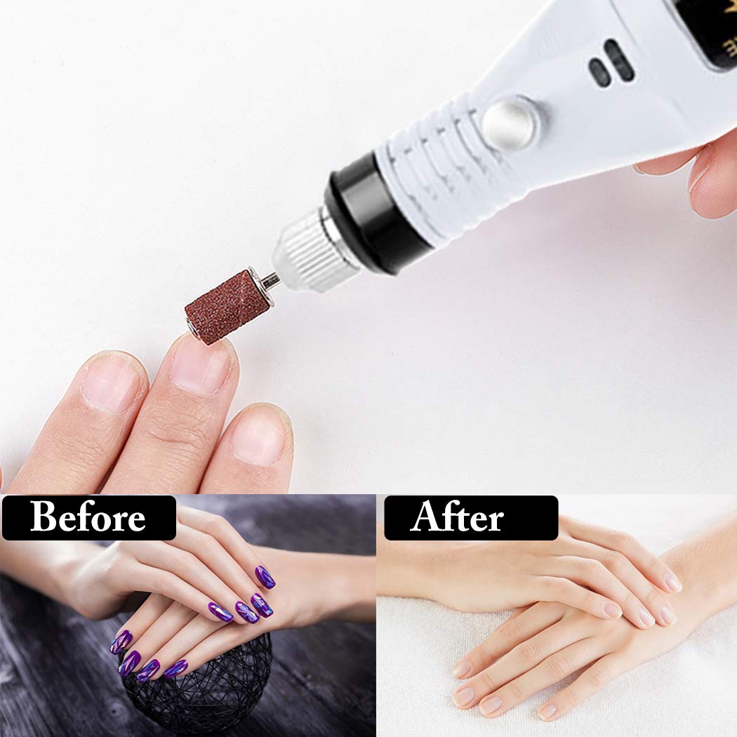 Legendog 16PCS Electric Nail Drill Kit - Portable Nail Polish Remover & Cuticle Tool for Professional & Home Manicure/Pedicure | Perfect for Nail Salons, DIY Nail Art & At-Home Beauty Care