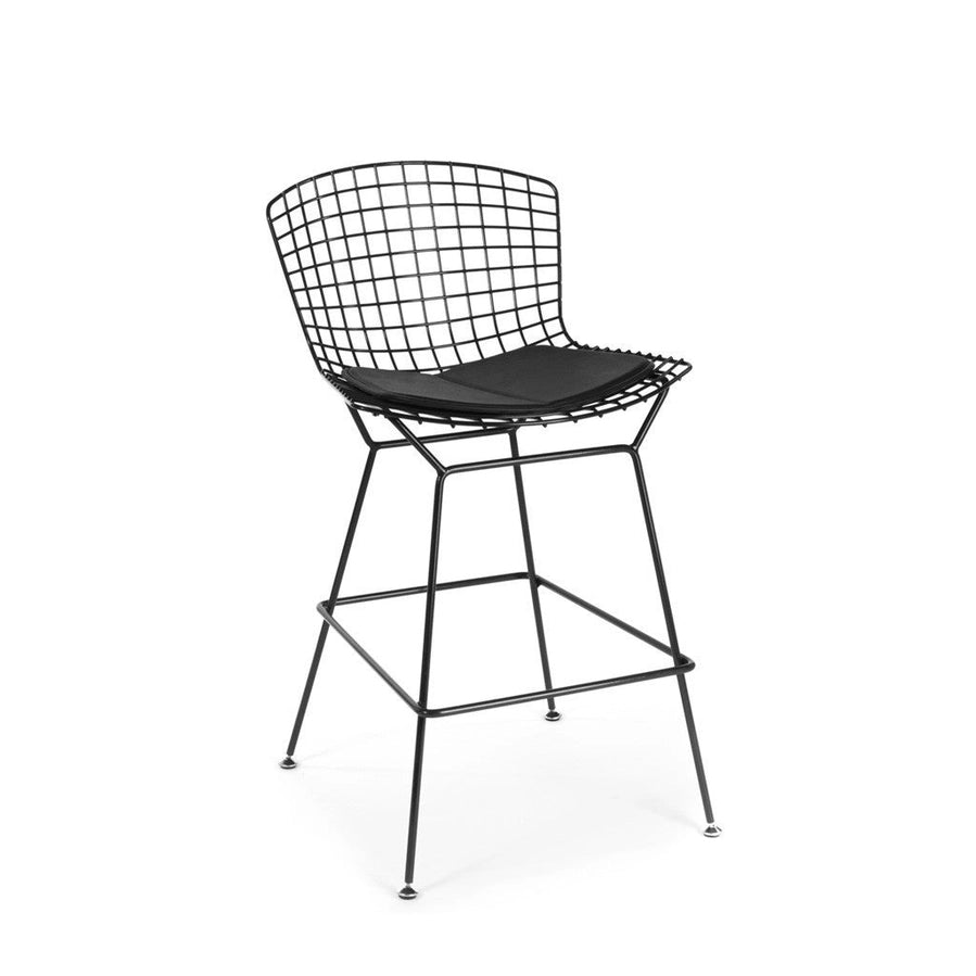 Bertoia Stool - Mid-Century Modern Bar Stool, Wire Mesh Seat, Chrome Finish - Perfect for Kitchen Island, Breakfast Bar & Lounge Decor