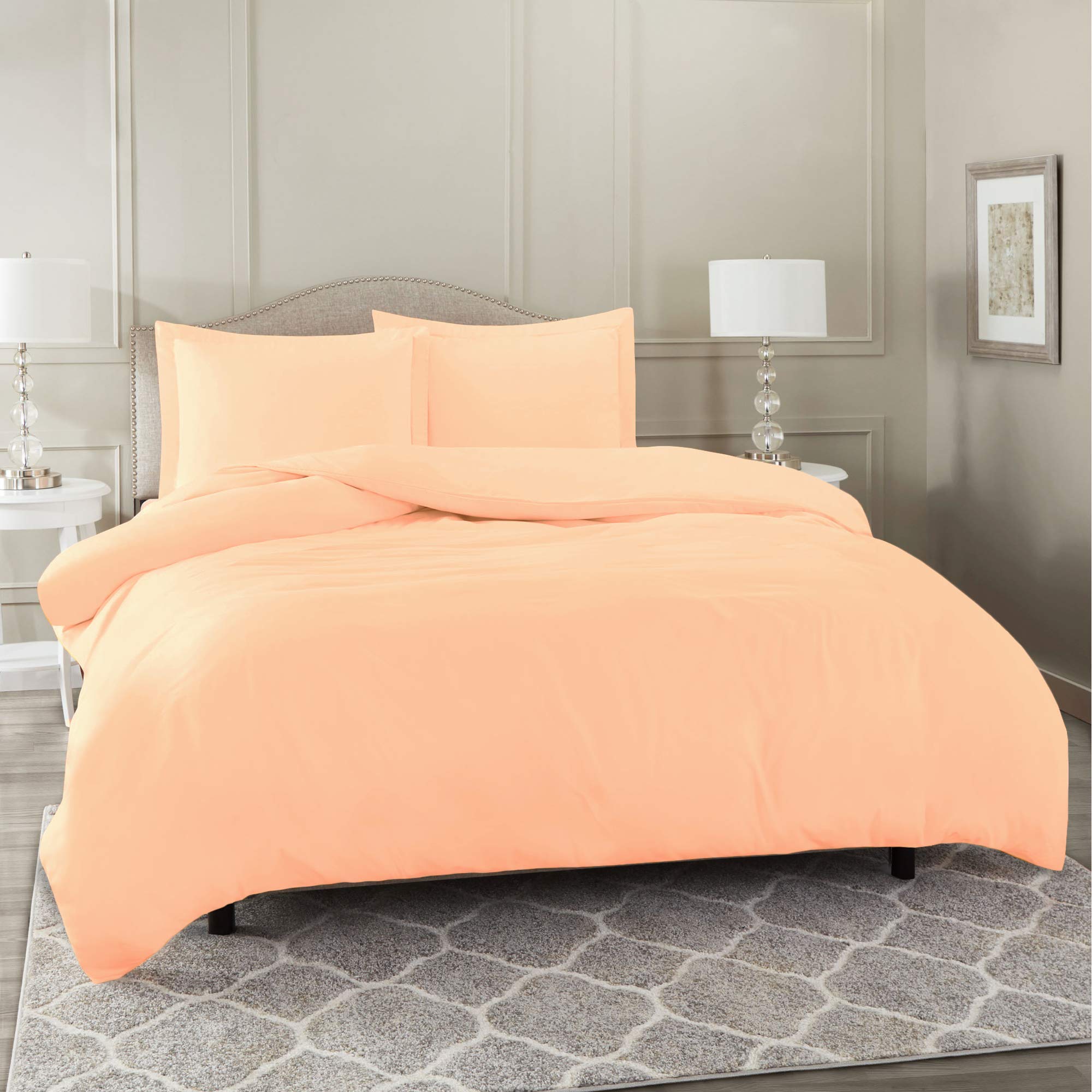 Clara Clark Ultra Soft Double Brushed Microfiber Duvet Cover Set - Full Size 80