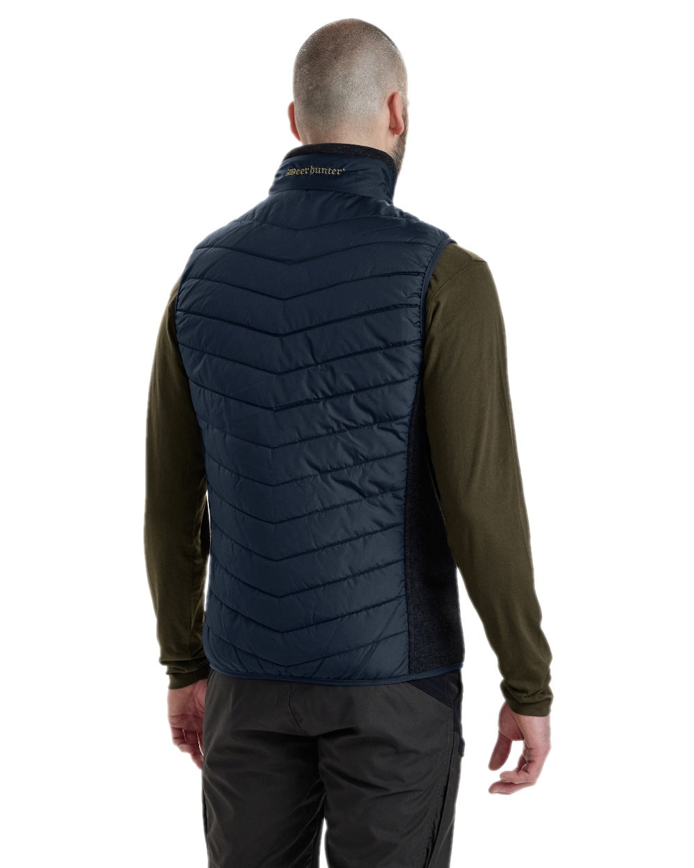 Deerhunter Moor Padded Waistcoat with Knit - Warm Quilted Hunting Vest for Outdoor Adventures & Cold Weather Activities