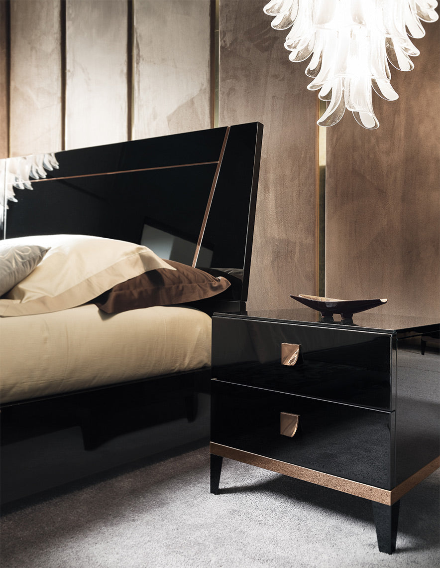ALF Mont Noir Bedroom Furniture Set - Modern Bed Frame, Nightstand & Dresser for Stylish Home Decor | Perfect for Master Bedroom, Guest Room & Apartment Living