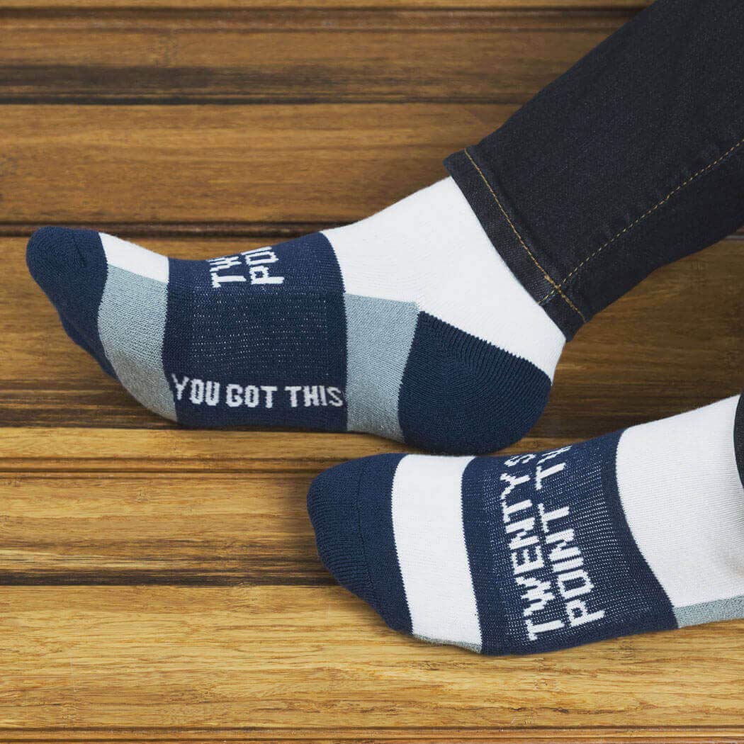 Gone For a Run Inspirational Running Socks for Women - Motivational Ankle Socks with Positive Affirmations - Best Gift for Runners & Athletes - Perfect for Marathons, Workouts & Everyday Wear