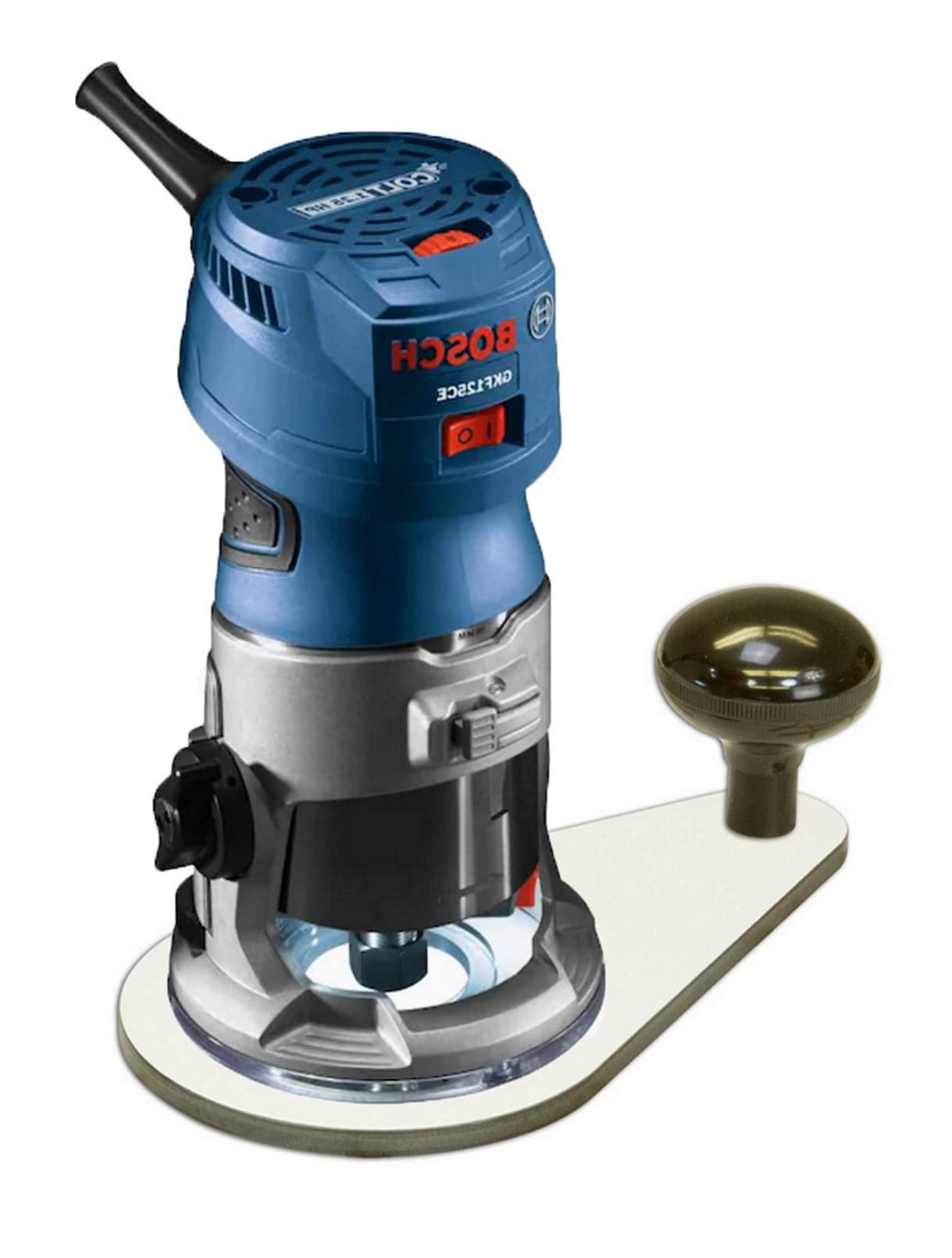 Woodhaven Offset Router Plates for Trim & Compact Routers - Compatible with Bosch GKF125CE Router | Perfect for Precision Woodworking & DIY Projects