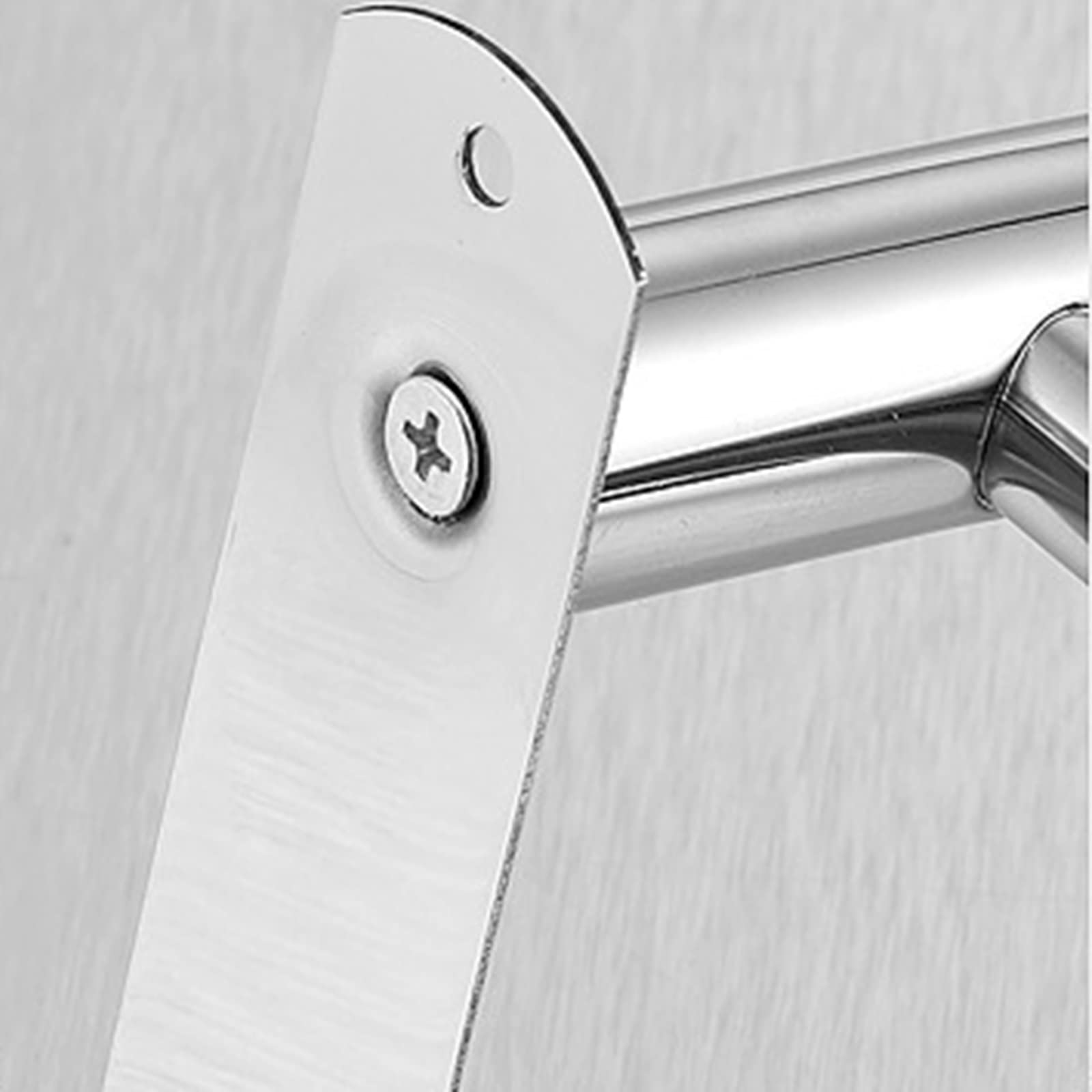 Stainless Steel Double-Layer Punch-Free Bathroom Towel Bar - 50cm Bathroom Hardware Accessories for Modern Home & Hotel Use