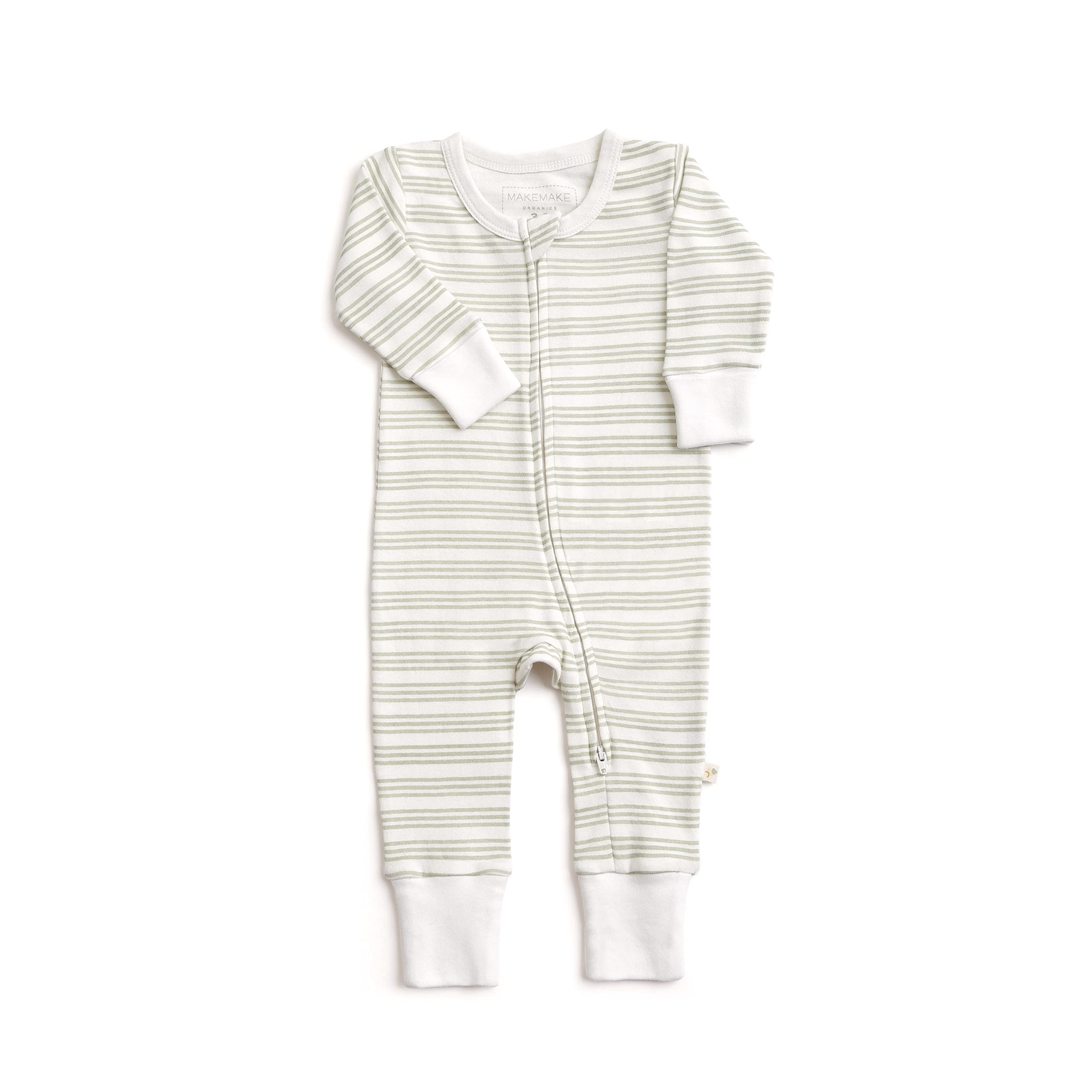 Organic Baby Clothes 2-Way Zip Romper - GOTS Certified Unisex Onesie for Boys & Girls | Soft Cotton Footie Pajamas for Newborns & Infants | Perfect for Sleepwear, Playtime & Gifting