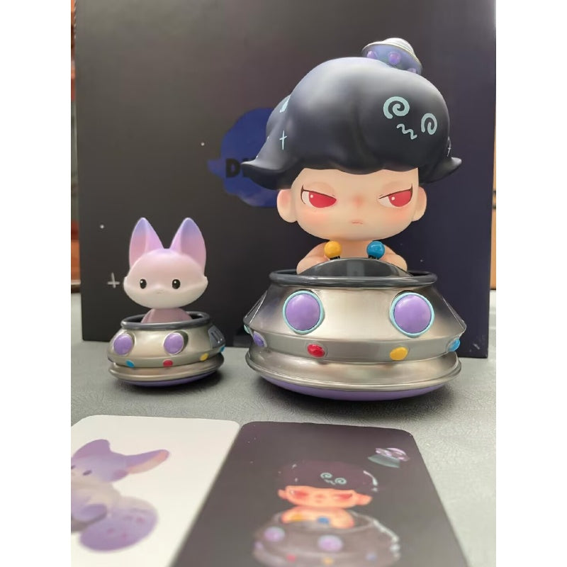 DIMOO & Candy UFO Limited Edition Collectible Figure - Rare Vinyl Art Toy for Display, Gift, and Home Decoration