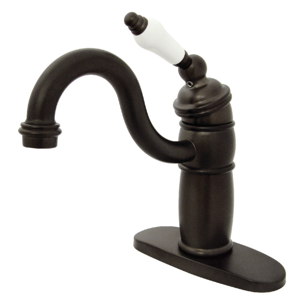Kingston Brass KB1482PL Victorian Single Handle Monoblock Bar Faucet - Elegant Vintage Design for Kitchen, Wet Bar & Commercial Use