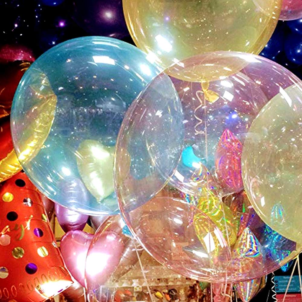 18 Inch Helium Bobo Balloons for LED Light Up - Party Decorations for Christmas, Wedding, Birthday (Yellow, 10 Pack) | Indoor & Outdoor Events, Baby Showers, Graduation Celebrations
