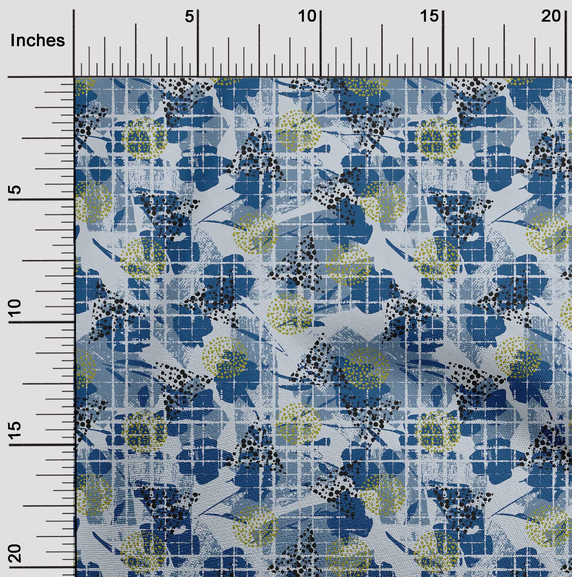 Premium Cotton Silk Blend Light Gray Geometric Print Fabric by The Yard - 42 Inch Wide for DIY Clothing, Home Decor & Sewing Projects - Perfect for Dresses, Curtains & Crafting