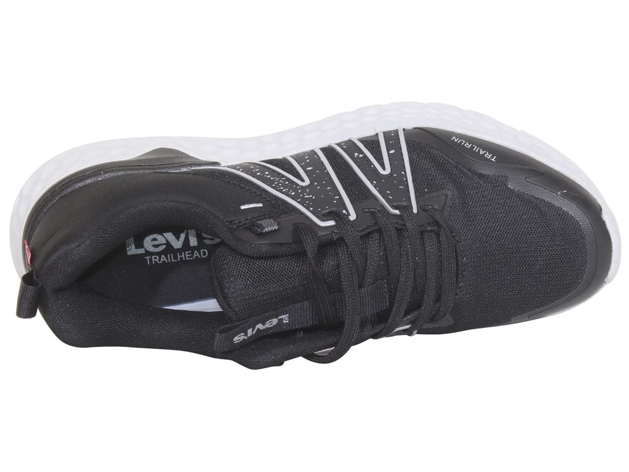 Levi's Men's Newbury-Trail Low-Top Sneakers - Black/Silver Running Shoes Size 10.5 | Comfortable Casual & Athletic Wear for Walking, Jogging & Everyday Use
