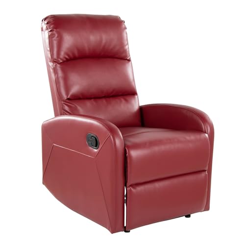 Red Faux Leather
