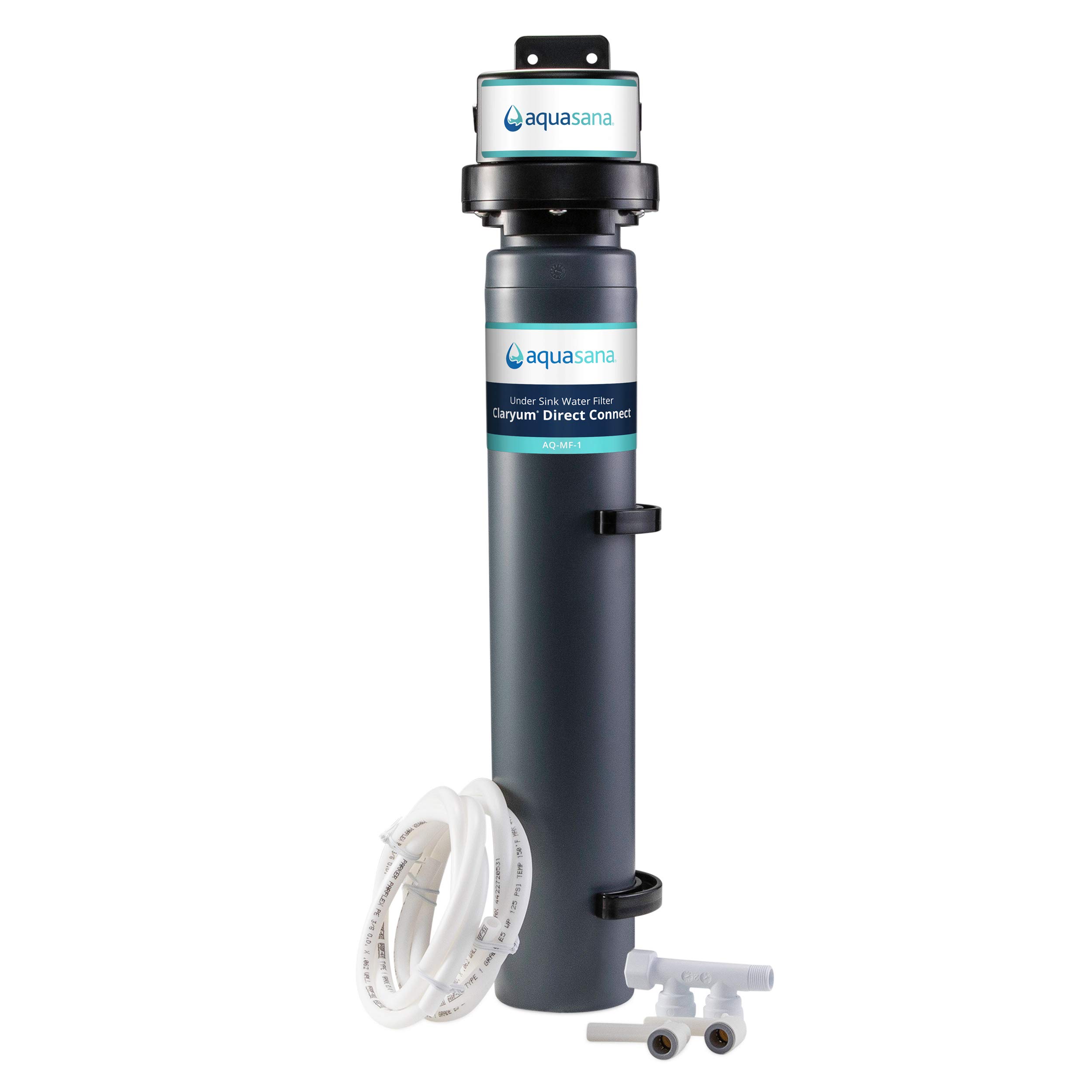 Aquasana Under Sink Water Filter System - Removes 99% of 78 Contaminants Like Chlorine, Lead & More - Direct Connect Claryum Technology for Clean Drinking Water - Perfect for Kitchen, RV & Office Use
