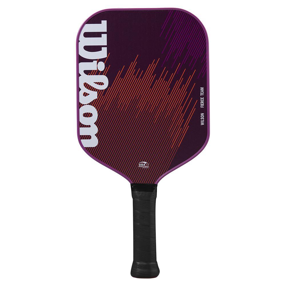 Premium Fierce Team Pickleball Paddle - Lightweight Carbon Fiber Surface with Cushion Grip (Purple) - Perfect for Competitive Play & Recreational Games