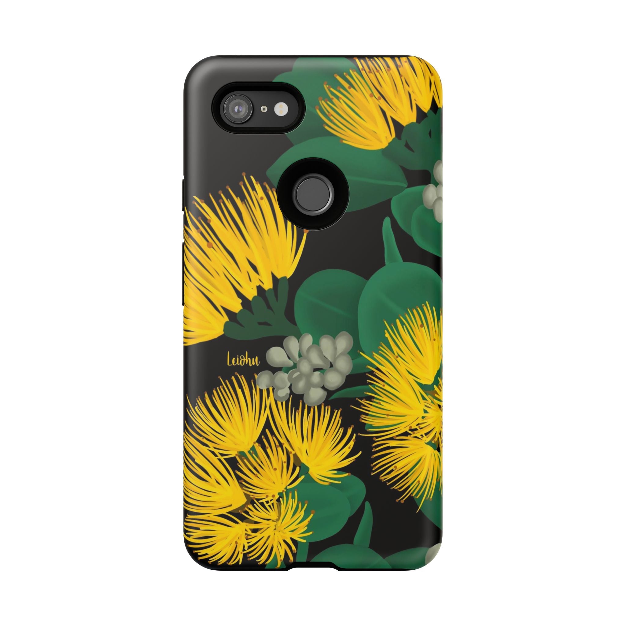 Ōhi'a Lehua Yellow Flower Hawaiian Lei - Perfect for Google Pixel Phone Photography & Hawaiian Themed Events