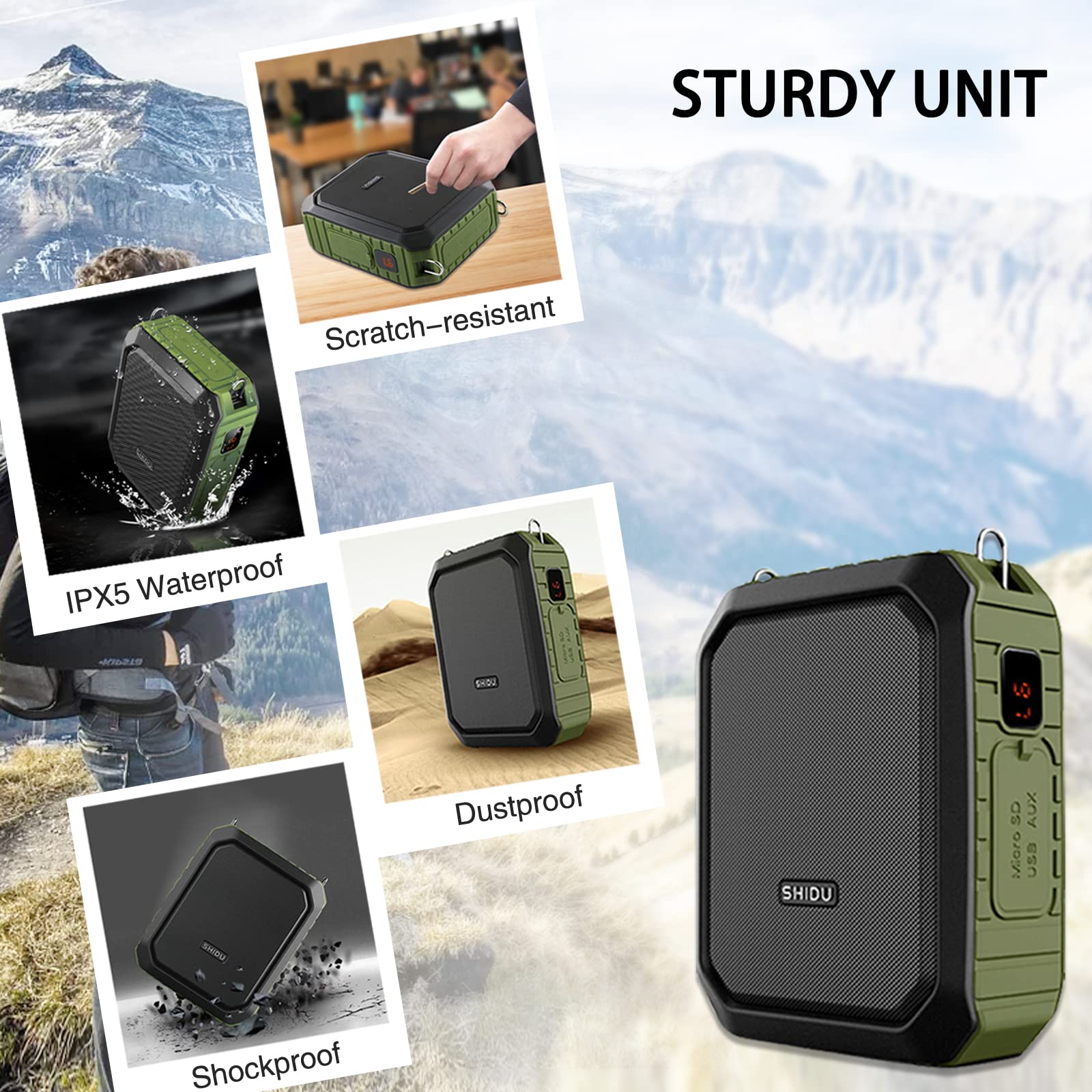 18W Wireless Bluetooth Voice Amplifier Headset - Rechargeable Waterproof Microphone for Teachers, Classroom & Outdoor Use - Portable Personal Voice Enhancer for Public Speaking, Presentations & Events