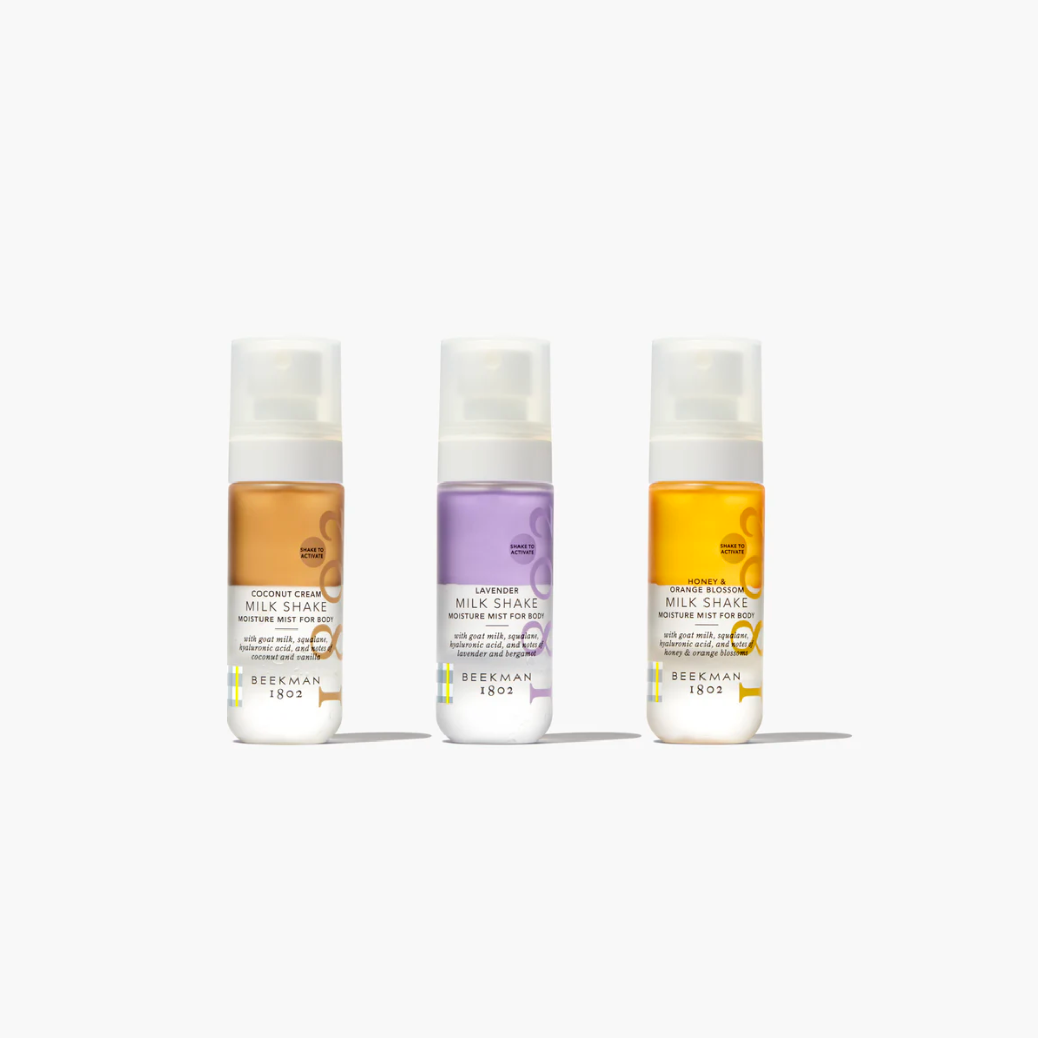 Moisturizing Body Mist Scent Sampler - Milk Shake Fragrance for Women | Hydrating & Long-Lasting Perfume Spray | Perfect for Daily Use, Gym, Office & Date Night