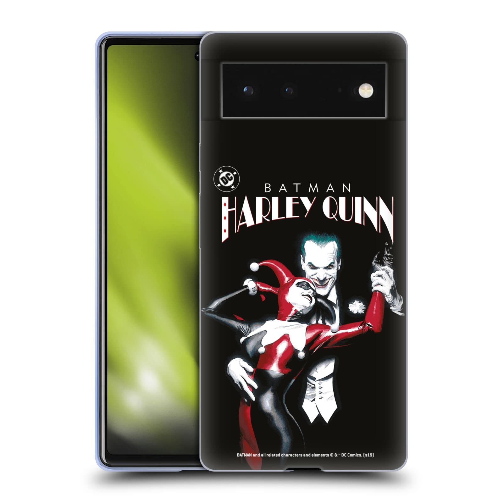 Head Case Designs The Joker & Harley Quinn DC Comics Batman Soft Gel Case for Google Pixel 6 - Protective Phone Cover for Fans, Cosplay, and Comic Con Events