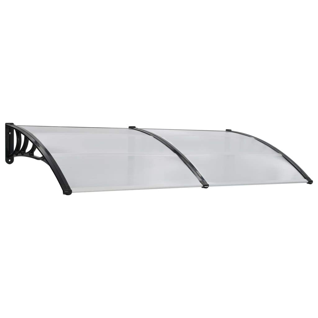 Modern Polycarbonate Window Awning - Waterproof Door Canopy for Outdoor Patio, Residential Rain Cover & Sun Protection - Perfect for Front Entryway, Backyard Deck, and Garden Shelter
