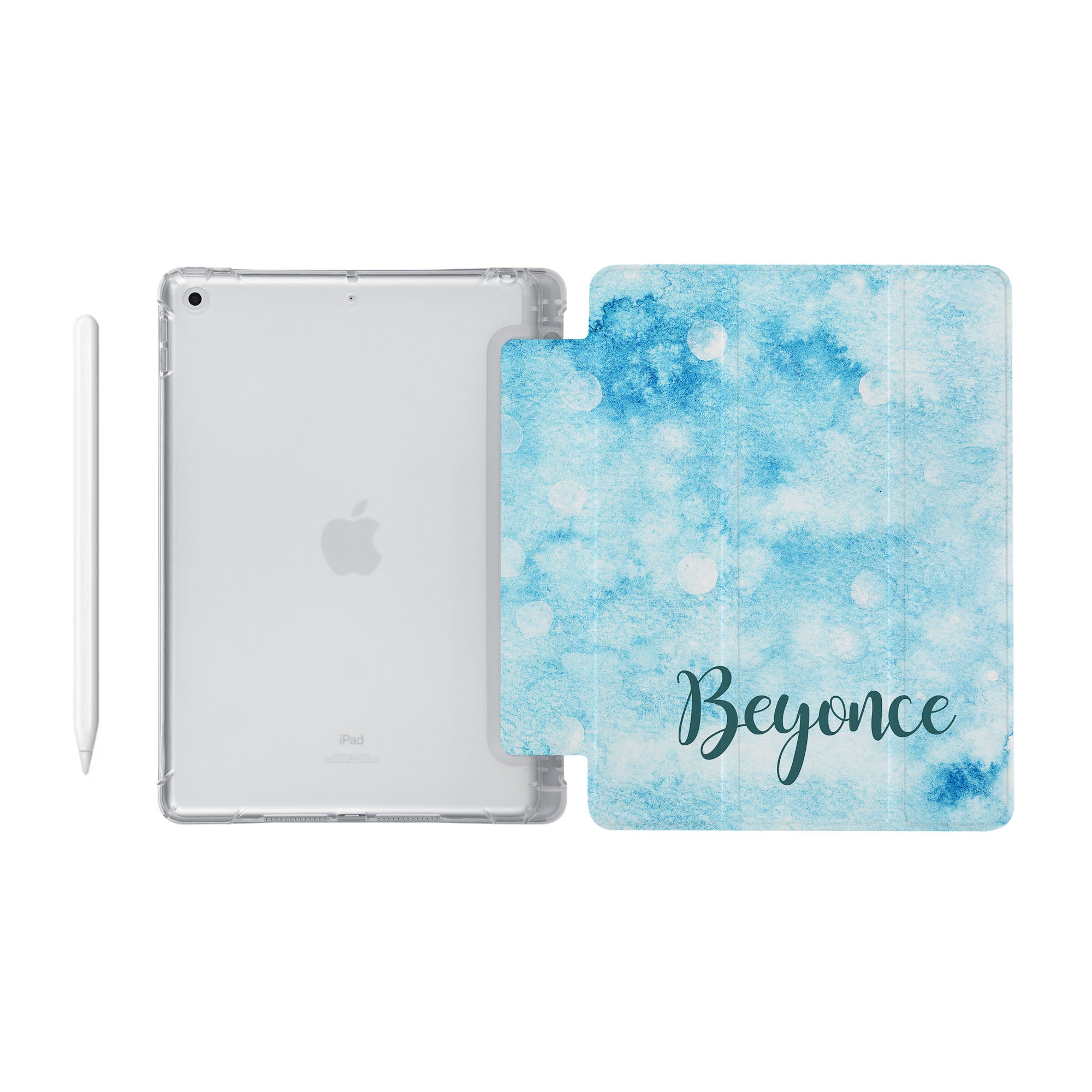 iPad See-Through Clear Protective Case - Slim Lightweight Cover for iPad Air/Pro - Perfect for Winter Travel & Daily Use