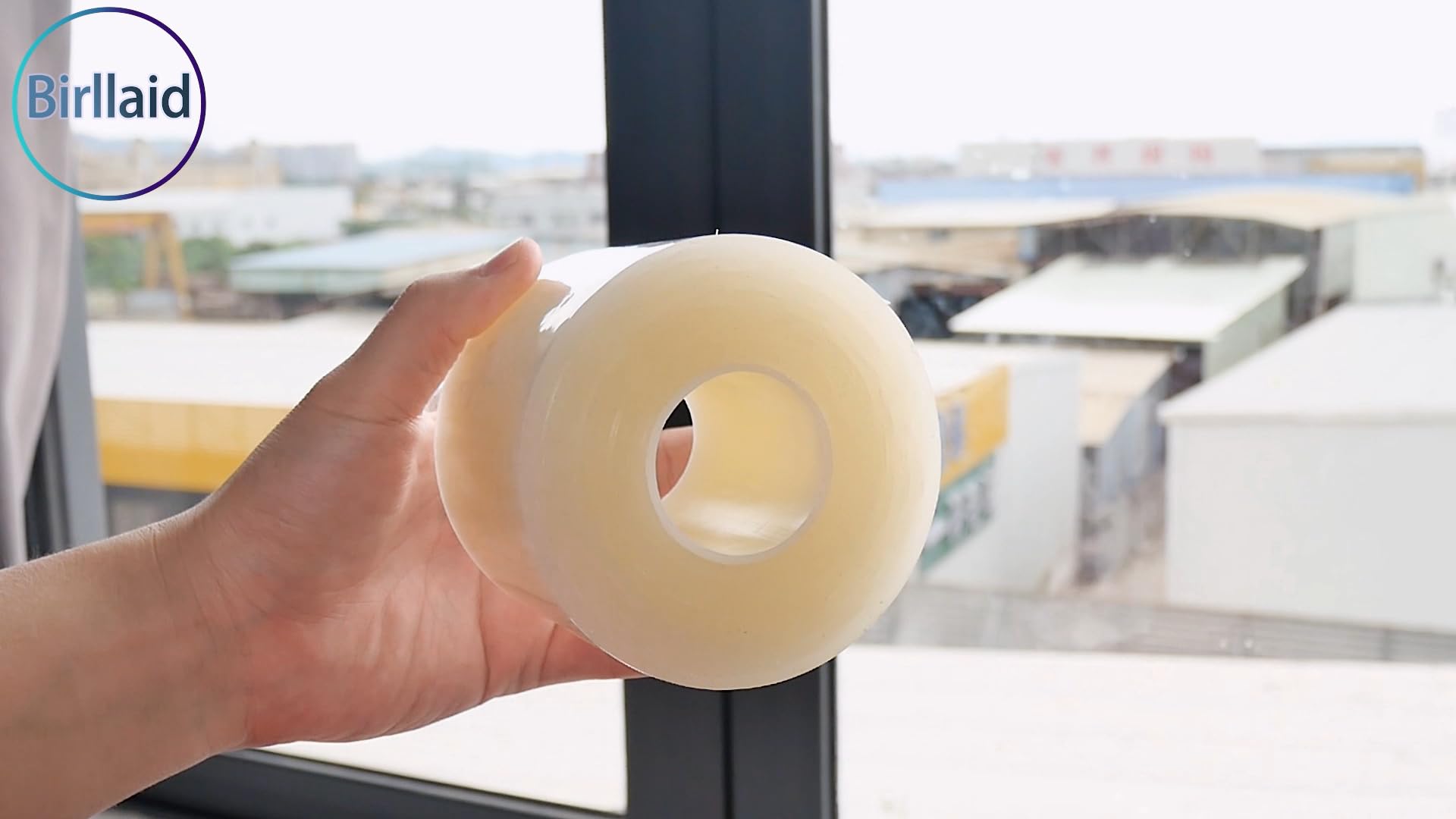 Birllaid 3 Inch x 55 Yards Clear Window Weather Sealing Tape - No Residue AC Insulation Film for Doors & Windows | Perfect for Winter Draft Proofing & Energy Efficiency
