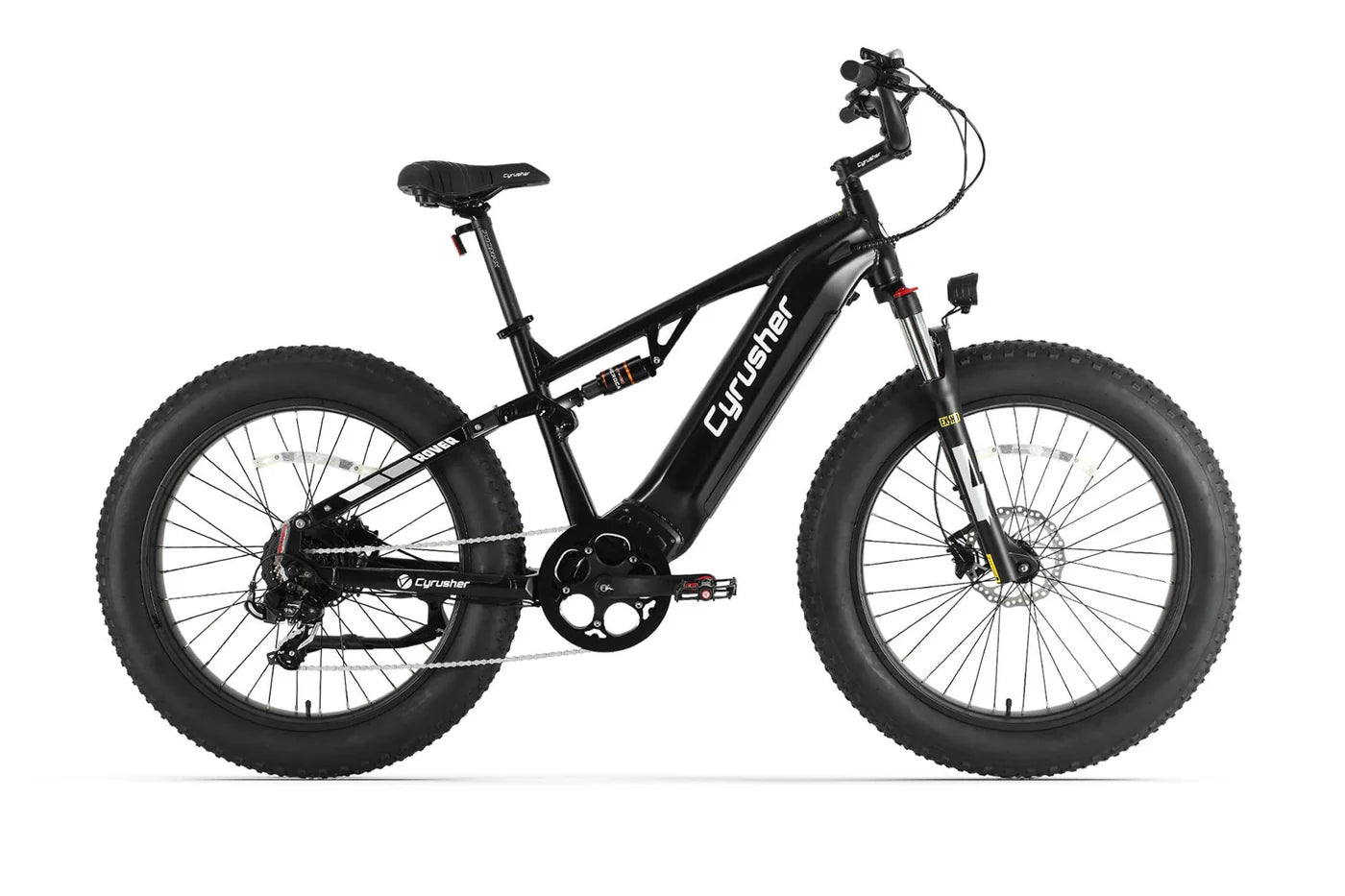 Cyrusher Rover 750W Electric Bike - 28 MPH, 62 Mile Range, Full Suspension - Perfect for Commuting, Off-Road Adventures & Urban Exploration