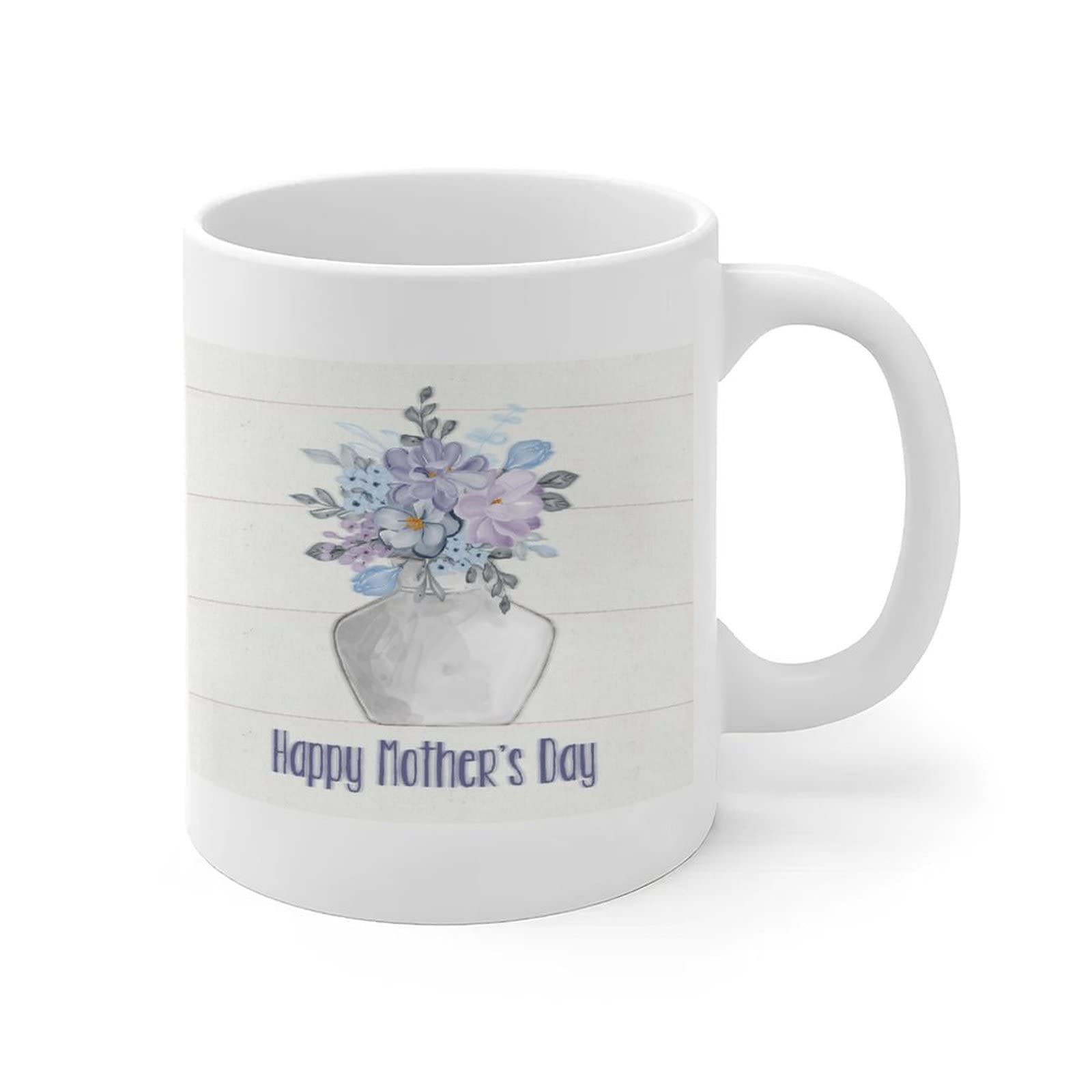 11oz Ceramic Coffee Mug - Happy Mother's Day Gift with 'I Love You Mom' Design, Inspirational Tea Cup for Coworkers, Friends & Family (Perfect for Coffee, Tea, or Hot Chocolate at Home/Office)