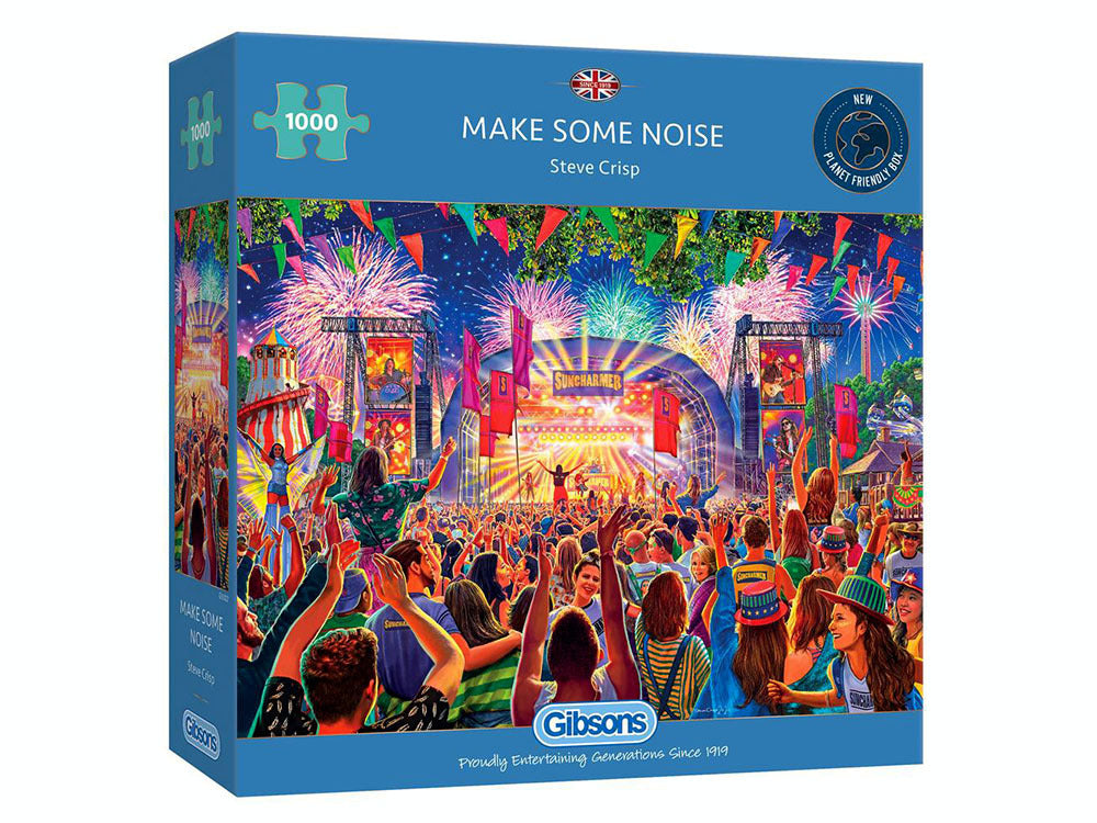 Gibsons 1000 Piece Jigsaw Puzzle - Make Some Noise | Challenging Adult Puzzle for Relaxation & Family Game Night