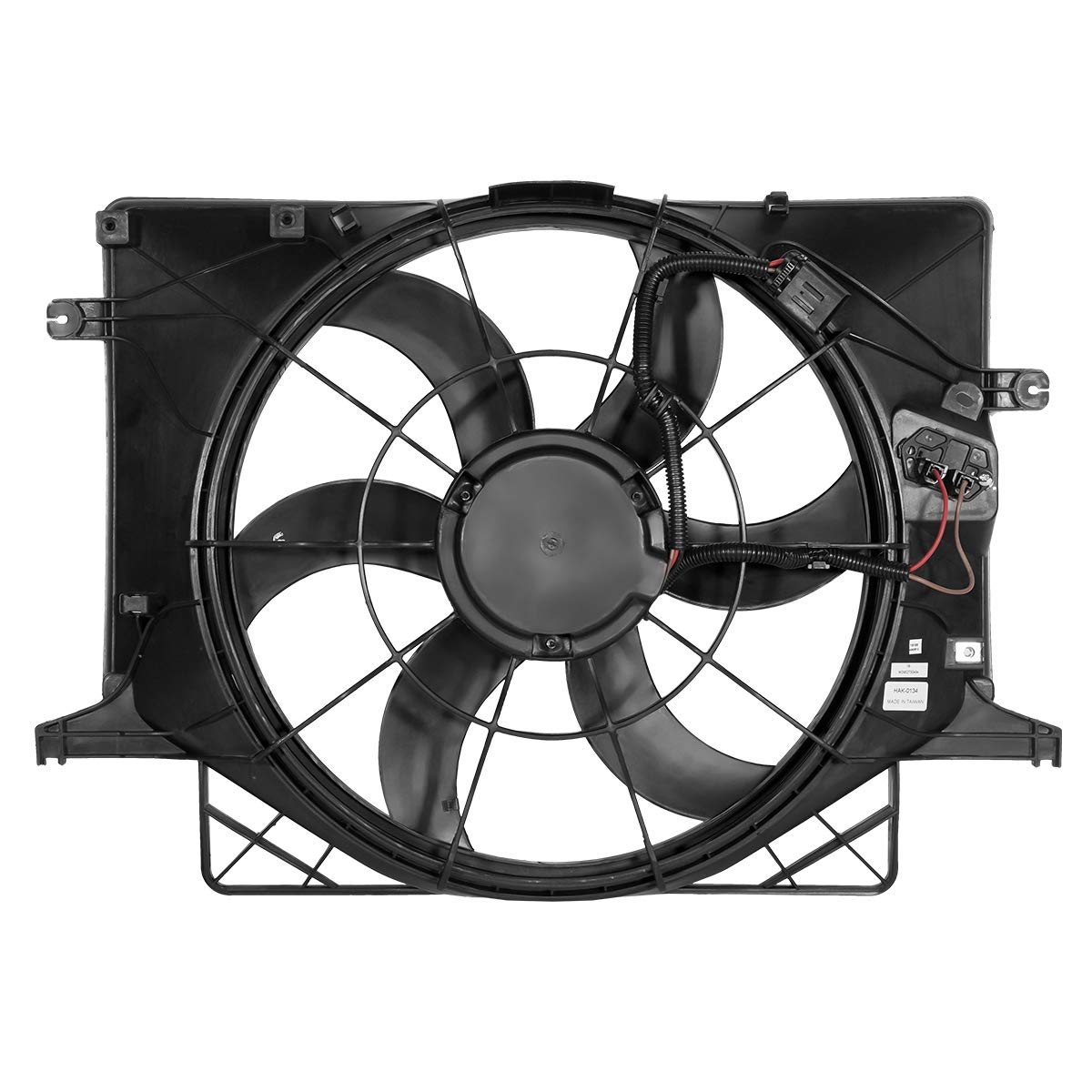DNA MOTORING OEM-RF-0018 High Performance Radiator Cooling Fan Assembly - Direct Replacement for 2010-2012 Hyundai Genesis Coupe 2.0T | Improved Cooling Efficiency | Black | Perfect for Engine Overheating Prevention & Summer Driving